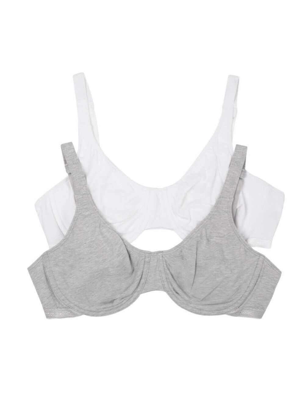 Fruit of the Loom beyondsoft smooth underwire 2-pack bras size 38C